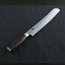Shun Premier Bread 225mm KAI Knife SHUN VG-MAX Damascus Wood