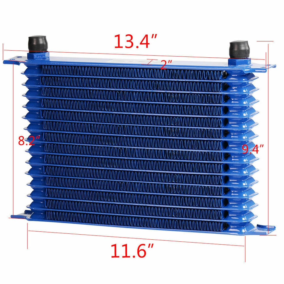 Fits For Universal 15 Row AN10 Transmission Oil Cooler Filter Adapter Cooling Foto 2 de 4