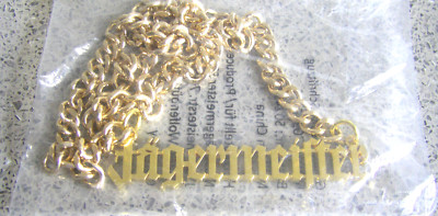 JÄGERMEISTER-KETTE-Metall-in goldfarben und OVP-ca: 10 x 2 cm-Matnr:709661-TOP-!