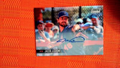 2021 Topps Stadium Club Jacob DeGrom Chrome Refractor Auto /25 | eBay