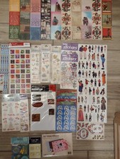 Lot of Scrapbooking Supplies: Stickers Trading Cards Embellishments Mini Albums