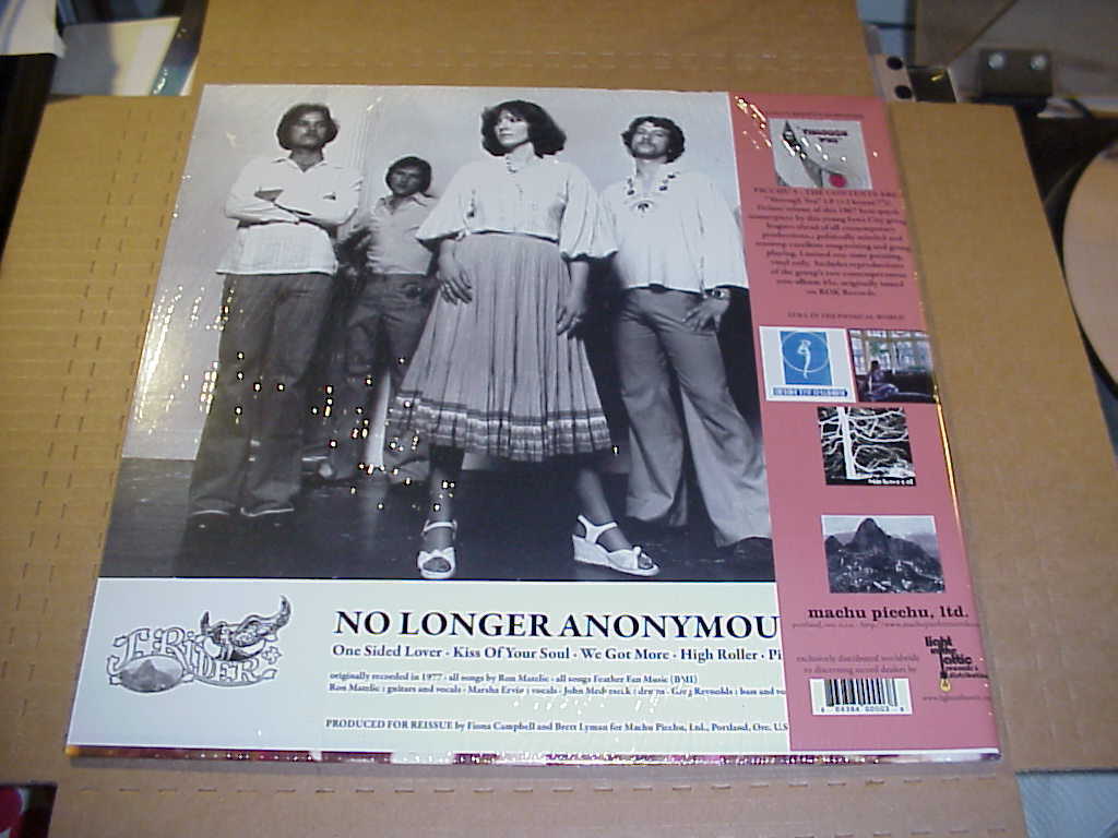 LP: J RIDER - No Longer Anonymous NEW SEALED PSYCH REISSUE Acid