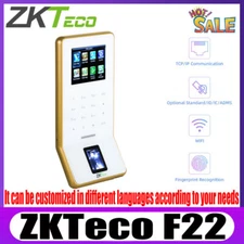 ZKTeco F22 WiFi TCP/IP Multilanguage Fingerprint Time Attendance Access Control