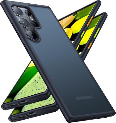 TORRAS Galaxy S24 Ultra Hülle Militärischer Schutz Stoßfest Abnehmbare Knöpfe