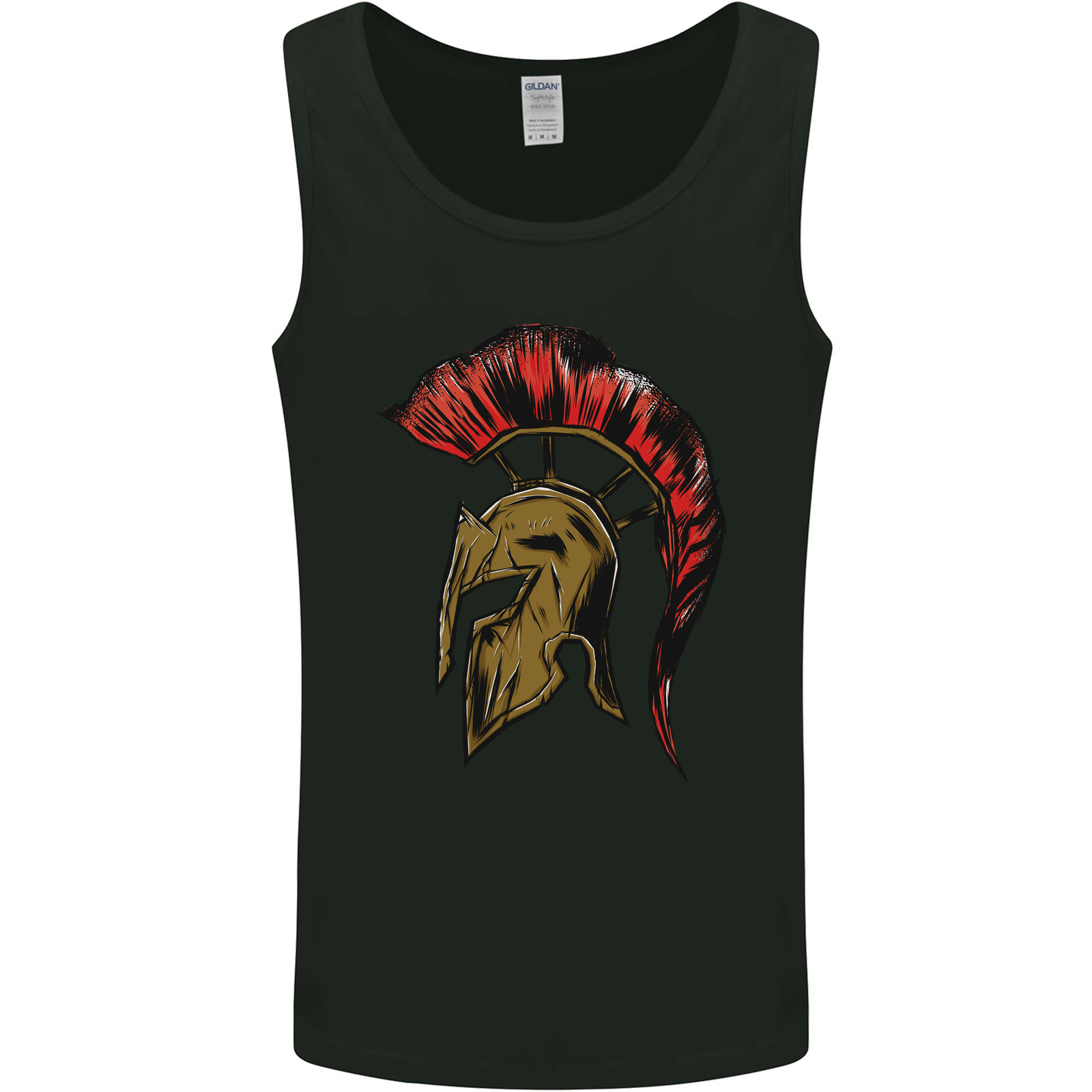 Bodybuilding Gym Training Spartan Helmet Mens Vest Tank Top