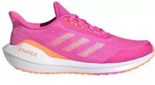 ADIDAS EQ21 RUN SNEAKERS IN Screaming Pink/Screaming Orange/White BIG GIRLS 6.5