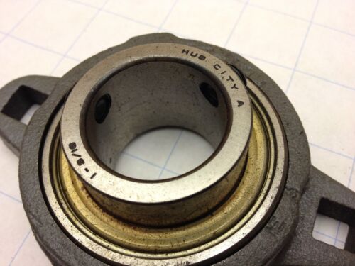 Hub City : Bearings : Ball Bearings : Mounted : Flange (2 Holes) : FB1 Series : - Picture 3 of 4