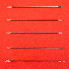 New 5 Pcs. Double-eye-needle 4.5 - 5.0 mm for Knitting Machines