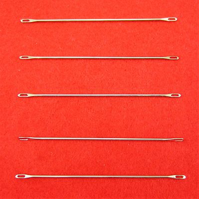 Neu 5 Stck. Umhängenadel 4.5 - 5.0 mm für Strickmaschinen - Double Eye Needles