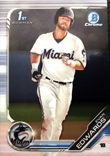 2019 BOWMAN CHROME DRAFT - PROSPECT - EVAN EDWARDS (#BDC-168)