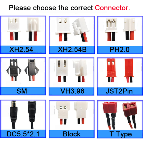7.4V 2S3P 9600mAh Large Capacity Rechargeable Li-Lon Battery Pack XH2.54 Plug - Picture 2 of 13