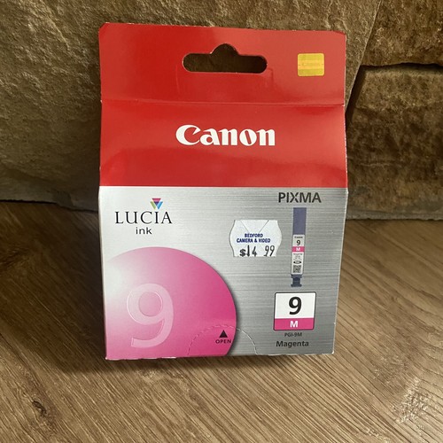 Brand New Genuine Canon Original Ink Tank Cartridge Lucia Pixma Magenta PGI-9M