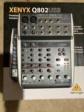 Behringer XENYX Q802USB 8-input 2-bus Mixer for sale online Behringer XENYX Q802USB 8-input 2-bus Mixer for sale online
