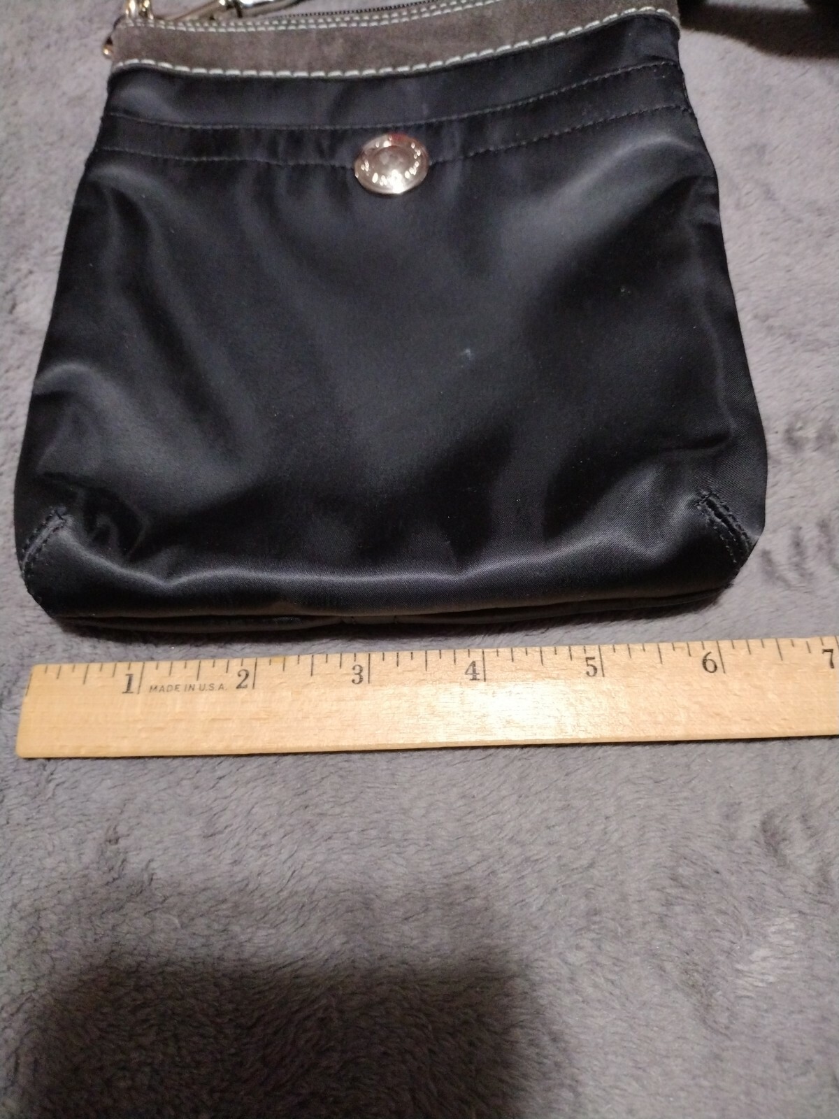 COACH nylon black crossbody bag SWINGBACK CROSSBODY Gem