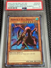 Harpies Pet Dragon PSA 10 Yu Gi Oh LDS2-EN066 2021 1st Edition Ultra Rare