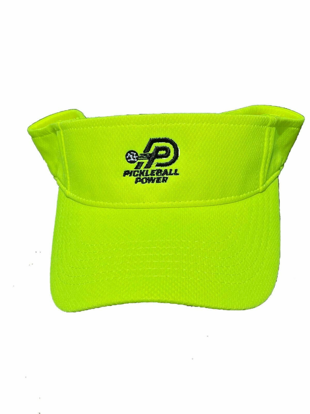 PICKLEBALL MARKETPLACE - Moisture-Wicking Visor - Neon Yellow - Adjustable