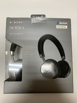 MVMT SOHO Bluetooth Stereo Head Phones Gun Metal