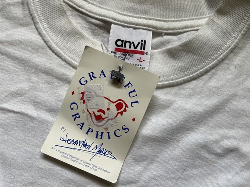 vintage 1997 Grateful Dead Anrakushi shirt - sz L - Anvil 90s DEADSTOCK W TAG - Picture 4 of 7