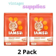 IAMS Proactive Health Adult Healthy Dry Cat Food with Chicken, 22 lb. Bag 4.14 per pound
