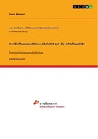 der Einfluss Sportlicher AktivitäT Auf Die SchlafqualitäT Kimia Alirezaei Buch