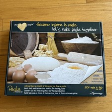 Eppicotispai 9-Piece Pasta Starter Set Rollers Cutters Drying Rack Italy NEW