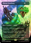 Magic The Gathering MTG OHRAN FROSTFANG BORDERLESS FOIL Commander Masters NM