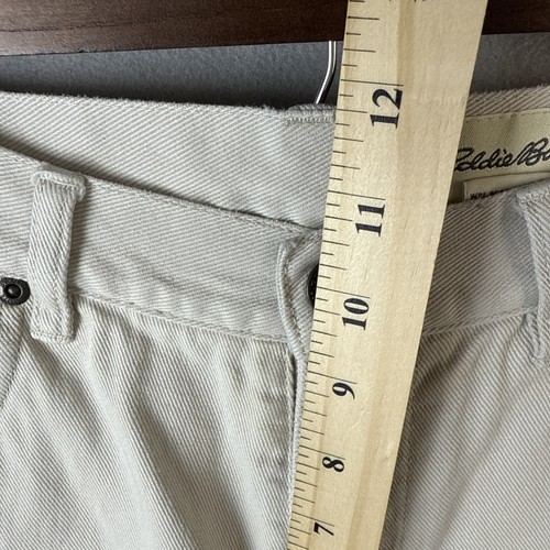Eddie Bauer Capri Jeans Womens Size 6 Light Gray Off White Denim Pants Vacation - Picture 6 of 10