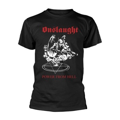 Onslaught - ''Power From Hell'' T-Shirt für Herren/Damen Unisex (PH4150)