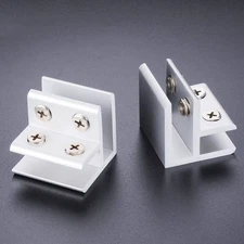 2Pcs 90 Degree Glass Clamp Adjustable Double Side Support for 5-8mm Thick