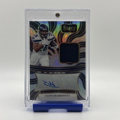 2024 Panini Signature Memorabilia Zach Charbonnet #SM-ZCT Silver Prizm /199