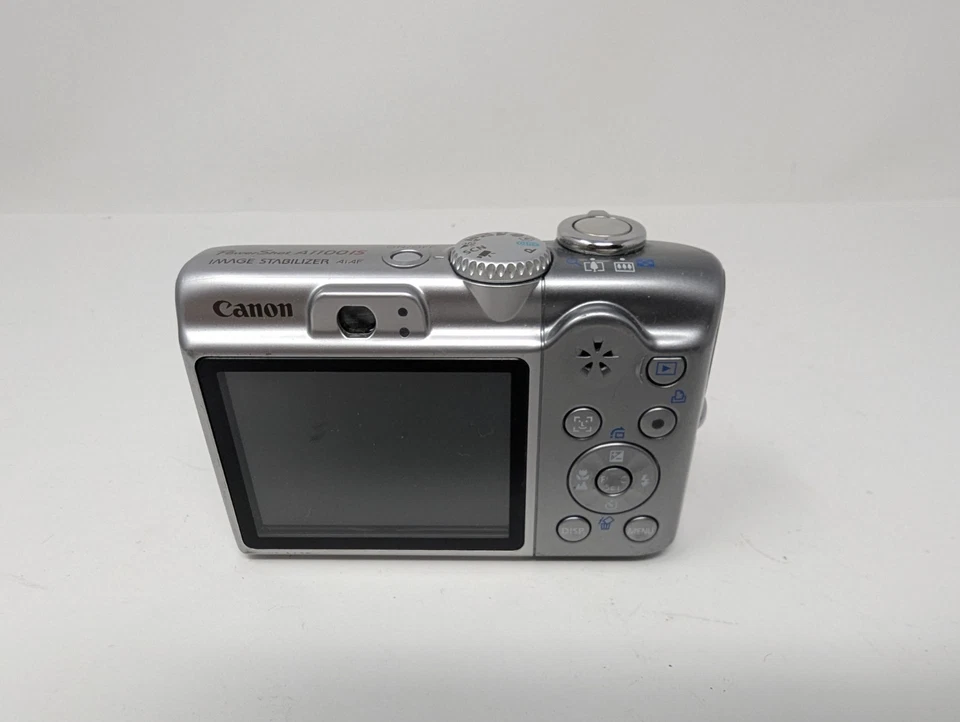 Canon PowerShot A1100 IS Digital Camera Silver 12.1MP - Image 3 of 4