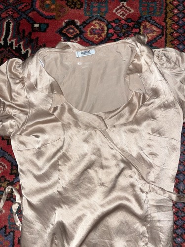moschino cheap and chic Silk Ruffled Wrap Blouse UK 12 - Picture 12 of 14