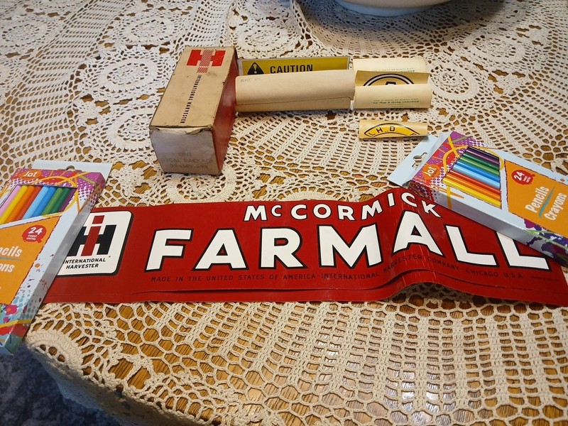 7 Piece/BOX Vintage International Harvester McCormick Farmall Decal Package  