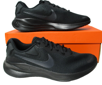 Nike Revolution 7 Running Training Shoes Black/Black Mens Sz 10