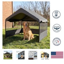 Durable 4'x4'x3' Pet Canopy - Safe Sun  Rain Shelter for Medium to Large Pets
