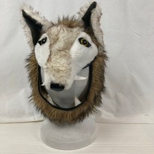 Teetot and Co Werewolf Furry Mask Costume Childrens 3 Faux Fur Lined Halloween