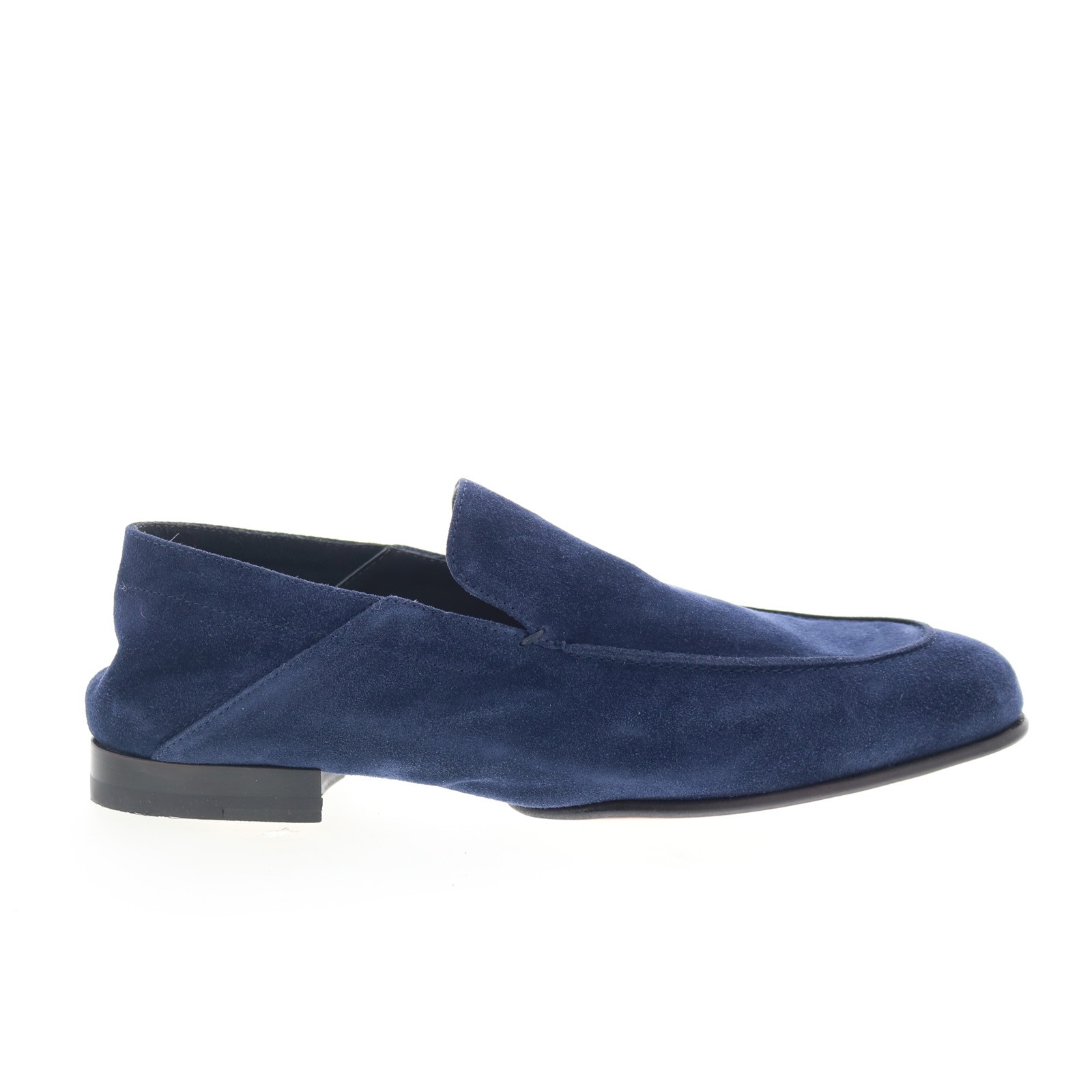 Di Bianco Gallipoli Mens Blue Suede Slip On Loafers & Slip Ons Casual Shoes 9