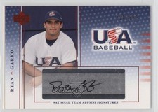 2005 USA Baseball National Team Alumni Signatures Black Ink Ryan Garko Auto 4e8
