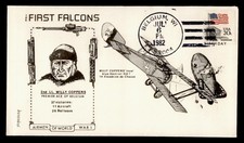 DR WHO 1982 WWI FALCONS COPPENS AIRMEN ANIV PROSSER CACHET BELGIUM WI M73929