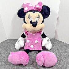 Disney Store Esclusivo Minnie Mouse Jumbo X Grande Peluche Giocattolo Morbido 28" Rosa