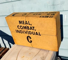VTG 1968 UNOPENED SEALED VIETNAM WAR US ARMY CASE Of 12 C-Ration Meals C-RAT MCI