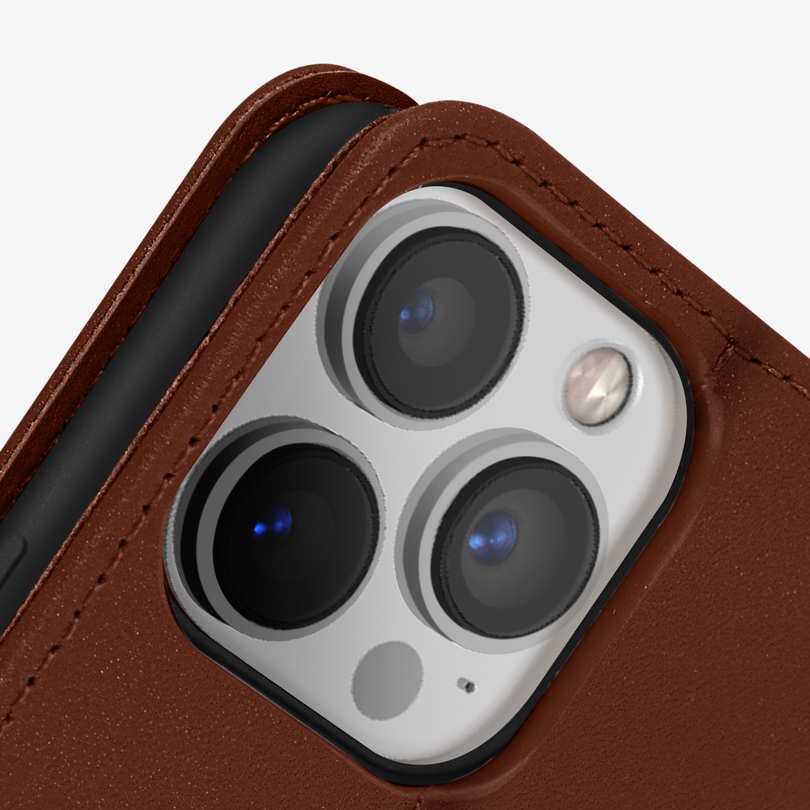 Étui iPhone 13 Pro Max antichoc Avizar cuir avec support