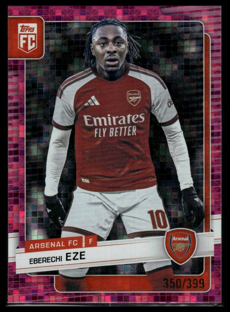 2026 Topps Arsenal FC Eberechi Eze Pink /399 #14 Arsenal