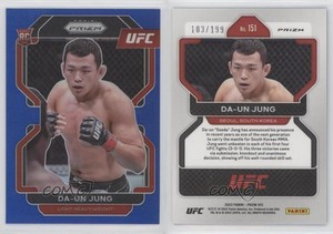 2022 Panini Prizm UFC Blue Prizm /199 Da-un Jung #151 Rookie RC