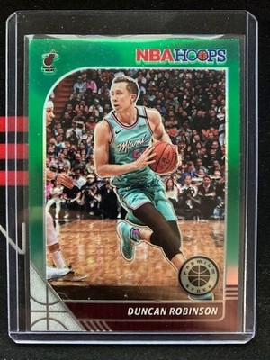 2019-20 Hoops Premium Stock Prizms Green #262 Duncan Robinson Heat