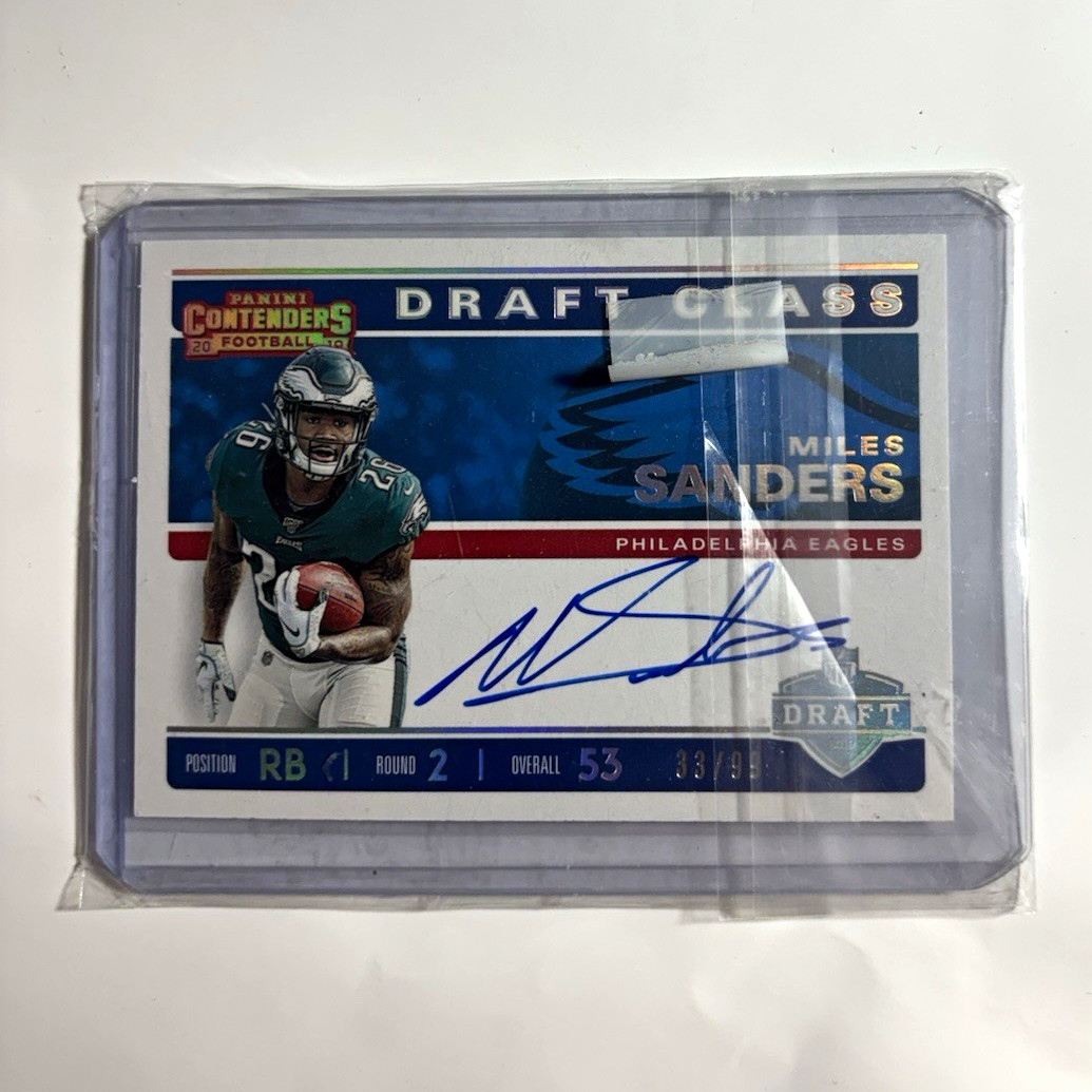 Miles Sanders Panini Contenders Draft Class Autographs #DCAMS Base