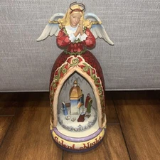 Jim Shore, Christmas, Angel, "Silent Night" Musical, Figure/Statue, Decor, Art