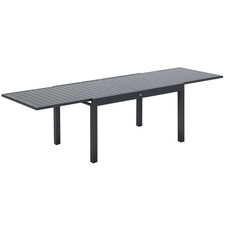 Outsunny Extendable Garden Table 10 Seater for Lawn Balcony and Backyard Grey