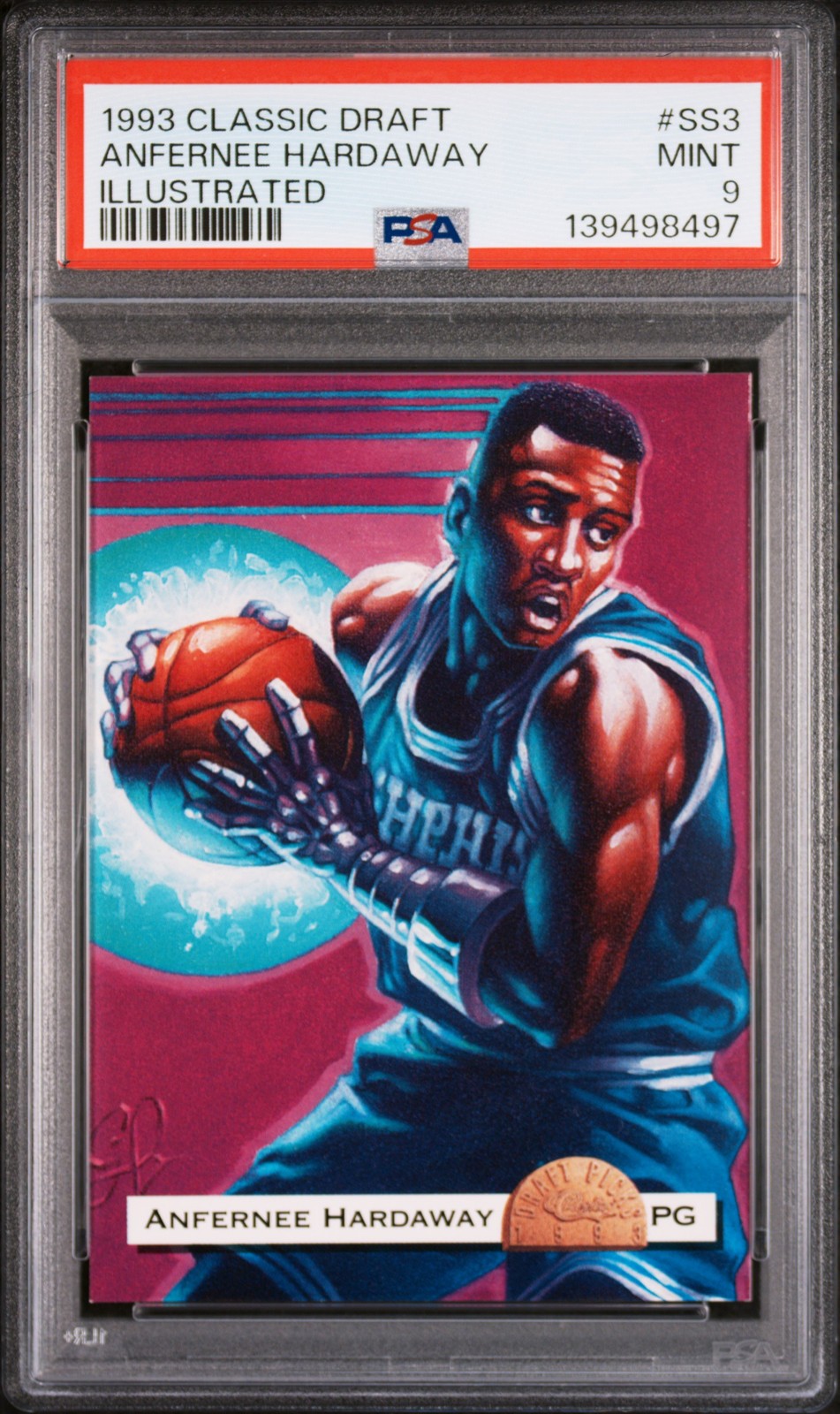 1993 CLASSIC DRAFT ILLUSTRATED #SS3 ANFERNEE HARDAWAY PSA 9