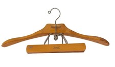 VTG The Setwell 18  Heavy Duty Hanger Clamp Wood Suit Or 2 Piece Set Of 2 1950s